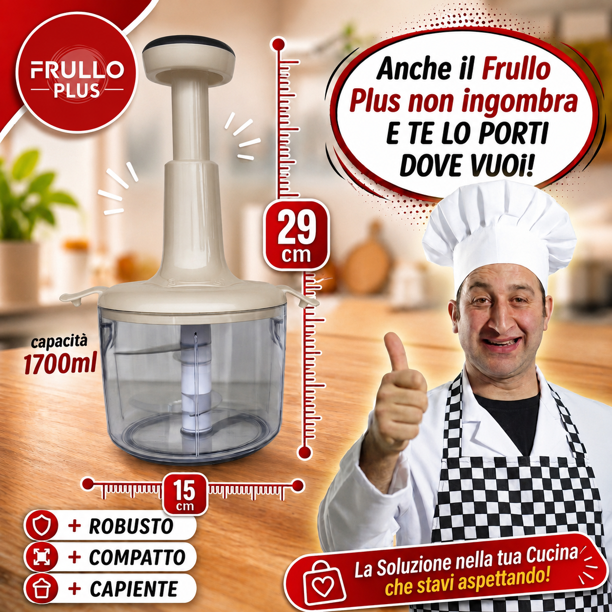FRULLO Plus il tuo Grande Tritatutto manuale!